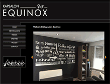 Tablet Screenshot of kapsalon-equinox.be